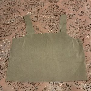 Leith NUDE ribbed crop top xl